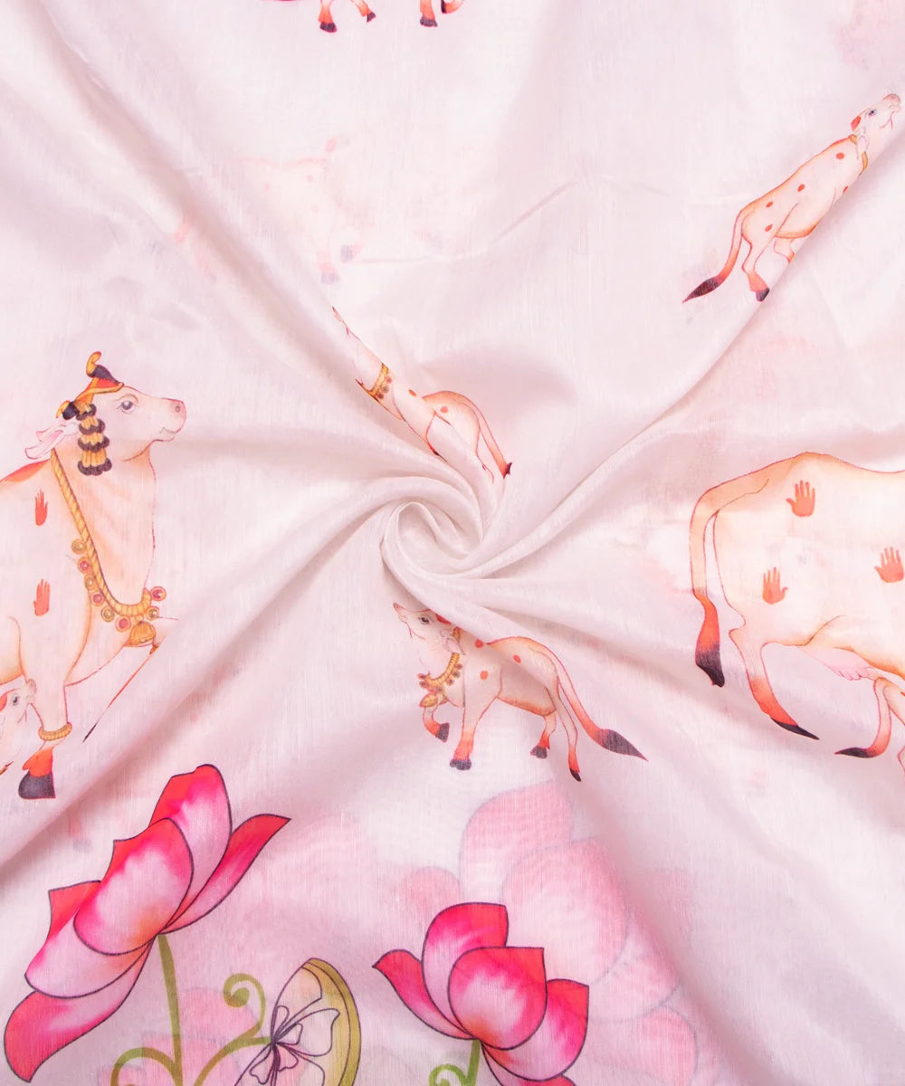 Printed Chanderi Fabric