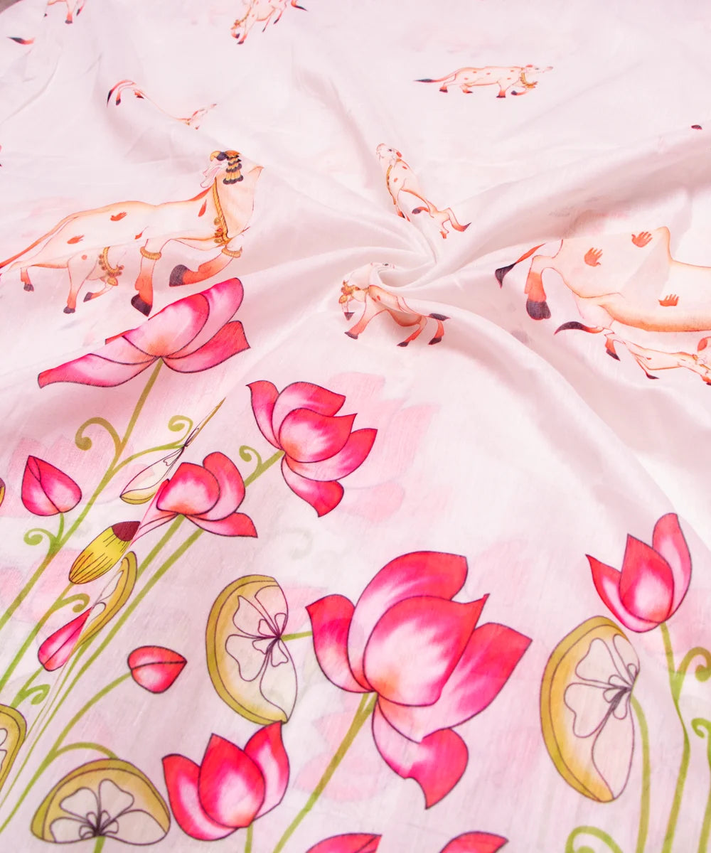 Printed Chanderi Fabric