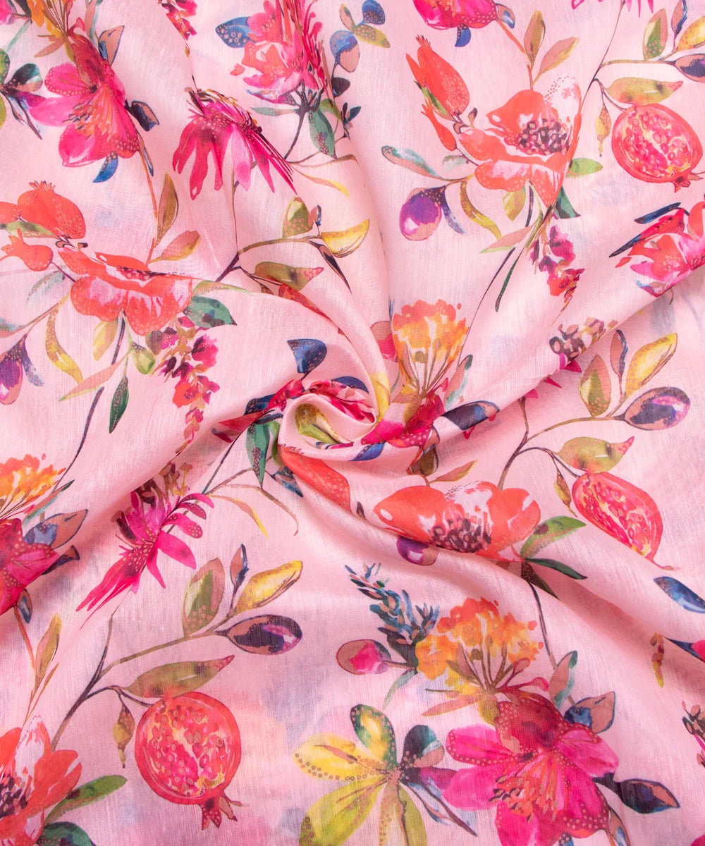 Printed Chanderi Fabric