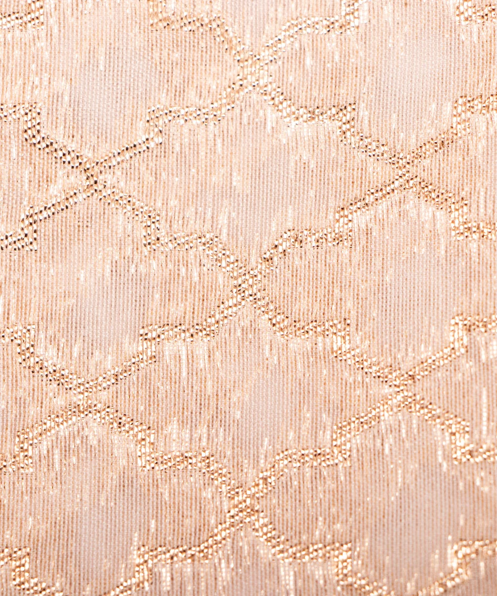 Dyeable Chanderi Jacquard Fabric