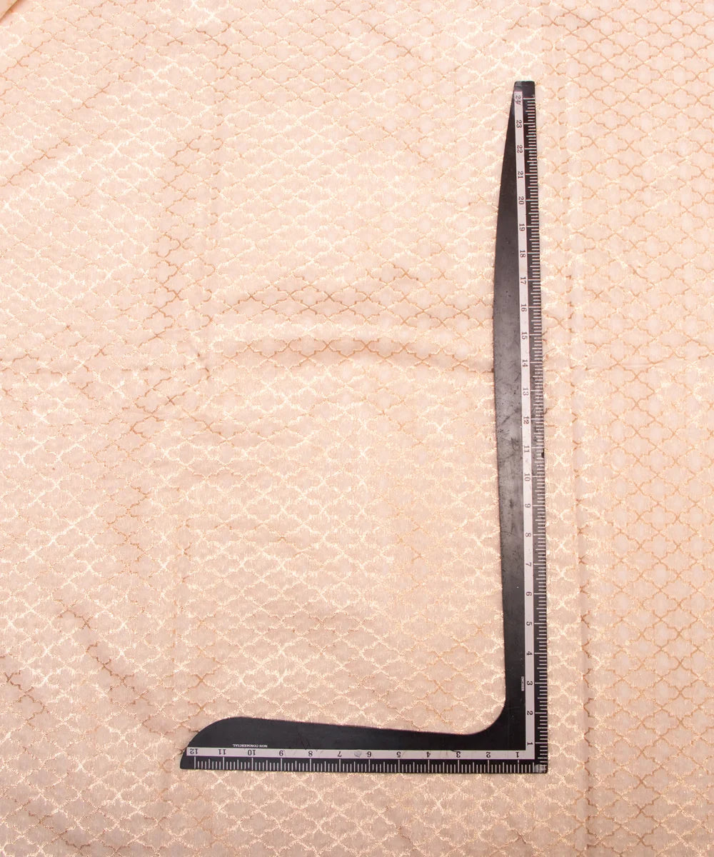 Dyeable Chanderi Jacquard Fabric