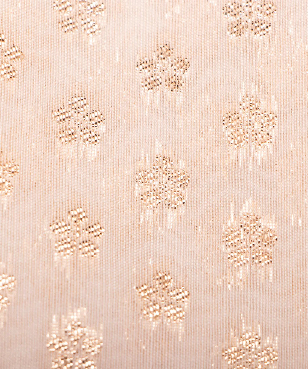 Dyeable Chanderi Jacquard Fabric
