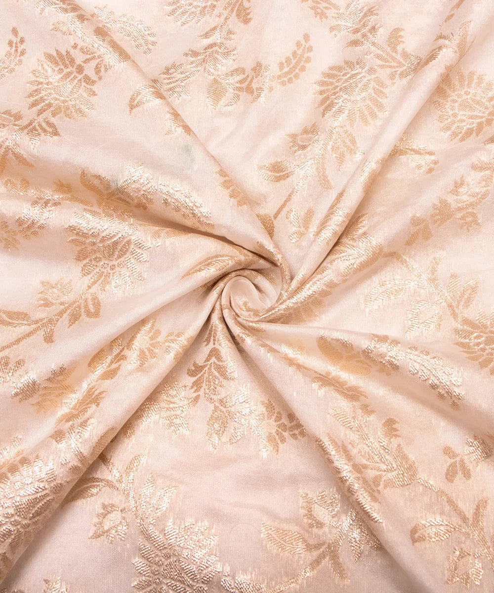 Dyeable Chanderi Jacquard Fabric