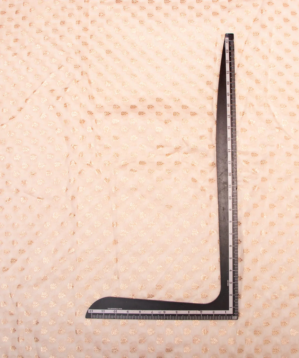 Dyeable Chanderi Jacquard Material