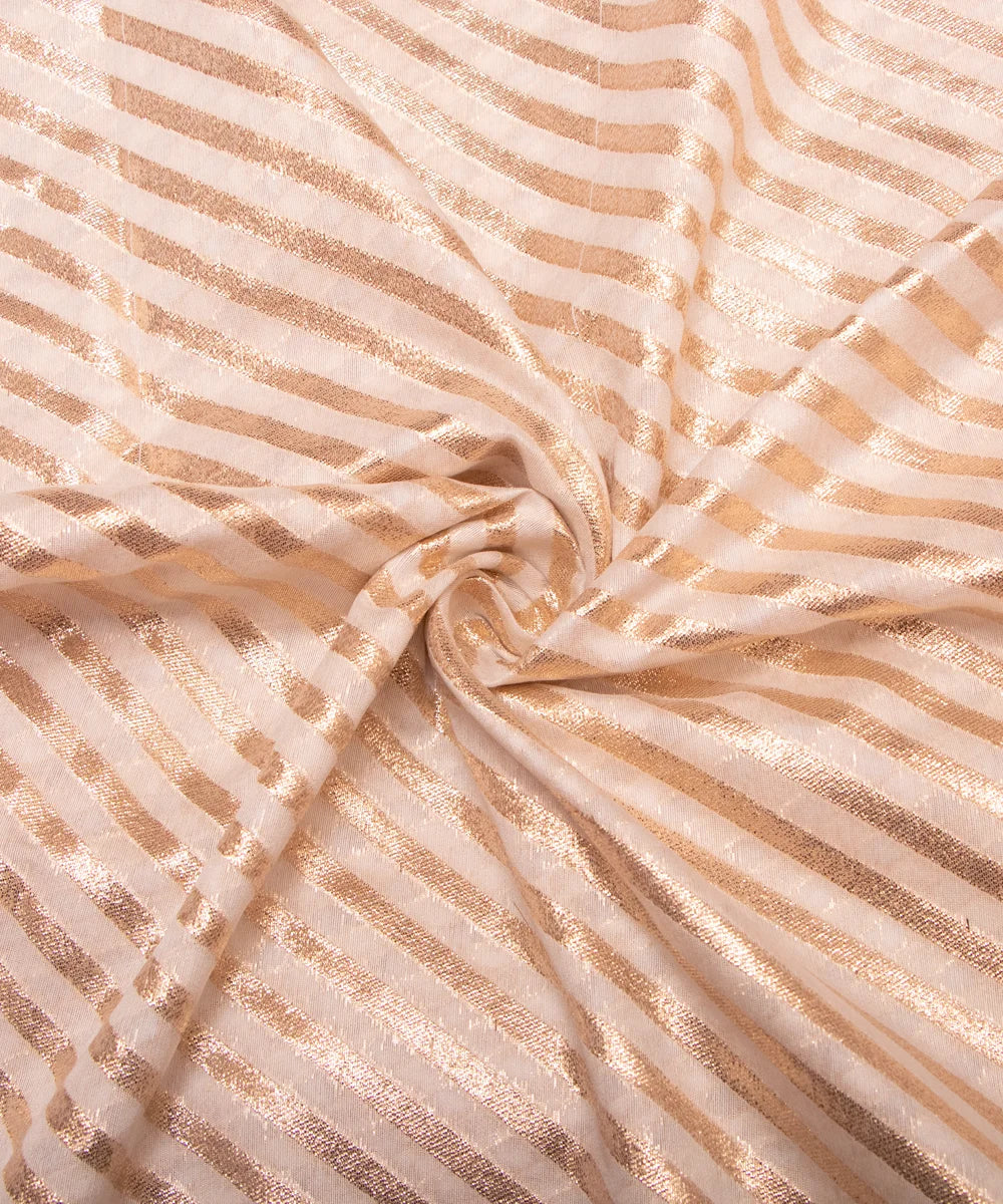 Dyeable Chanderi Jacquard Material