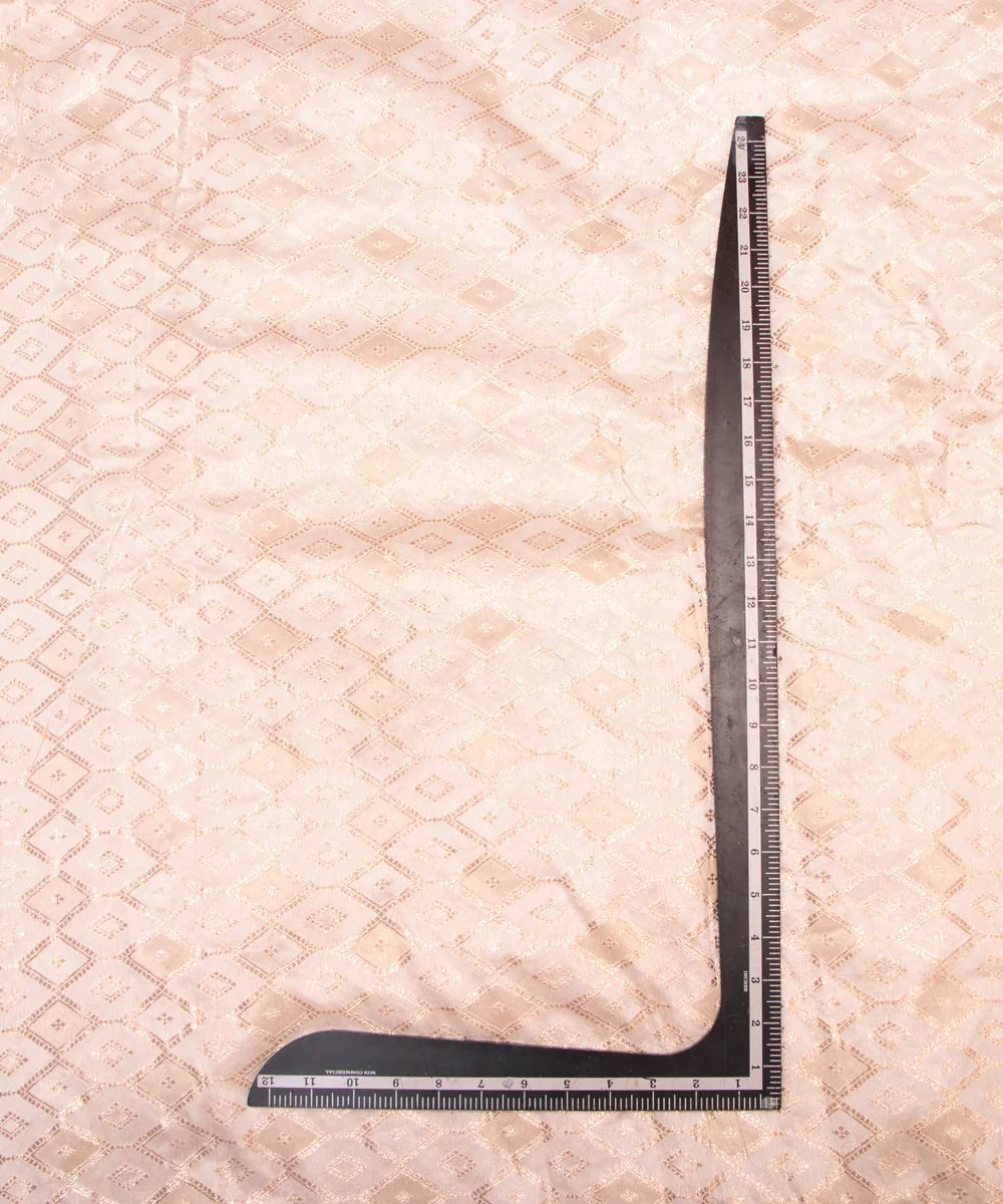 Dyeable Chanderi Jacquard Material