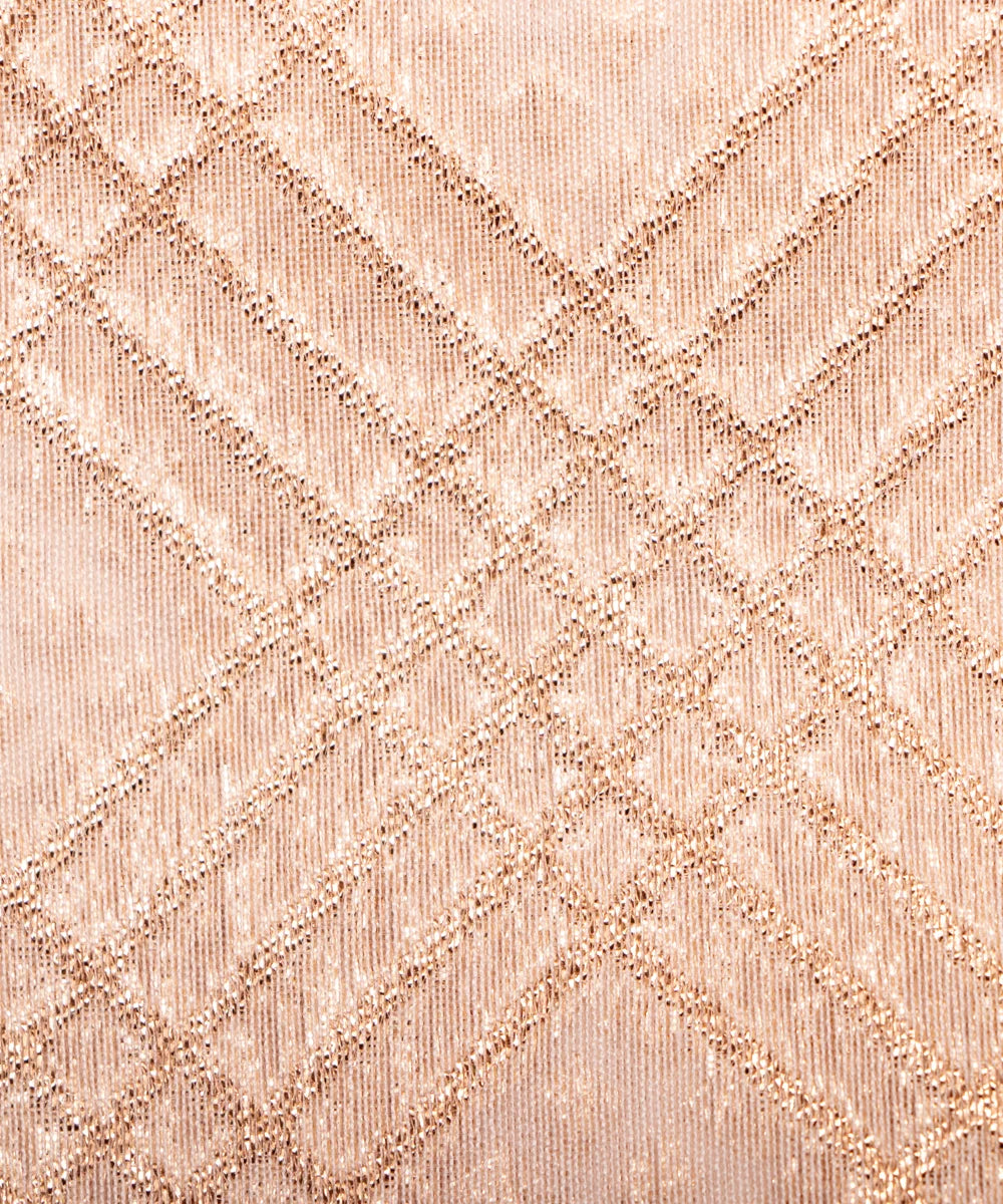 Dyeable Chanderi Jacquard Material