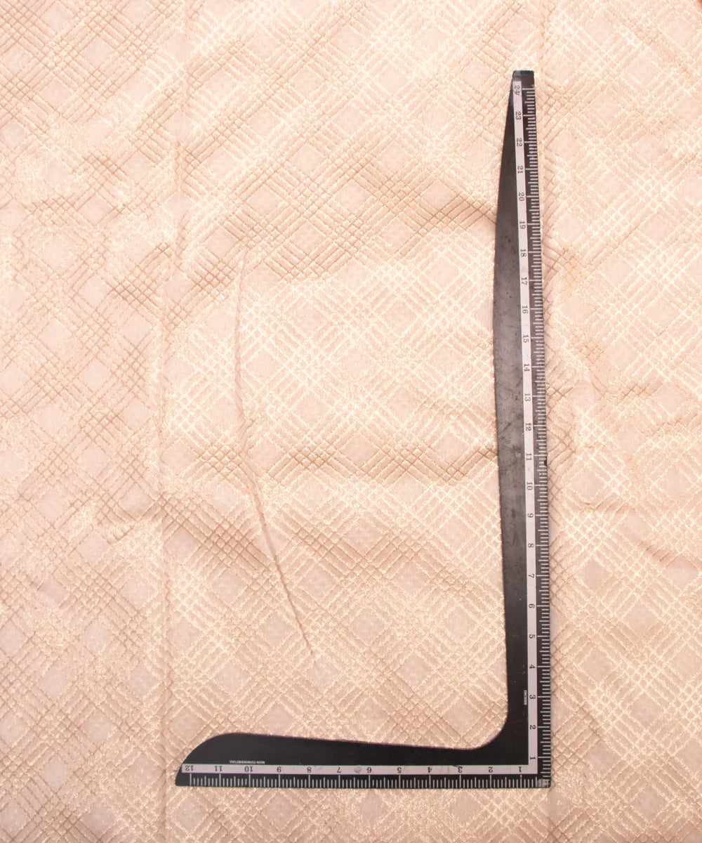 Dyeable Chanderi Jacquard Material