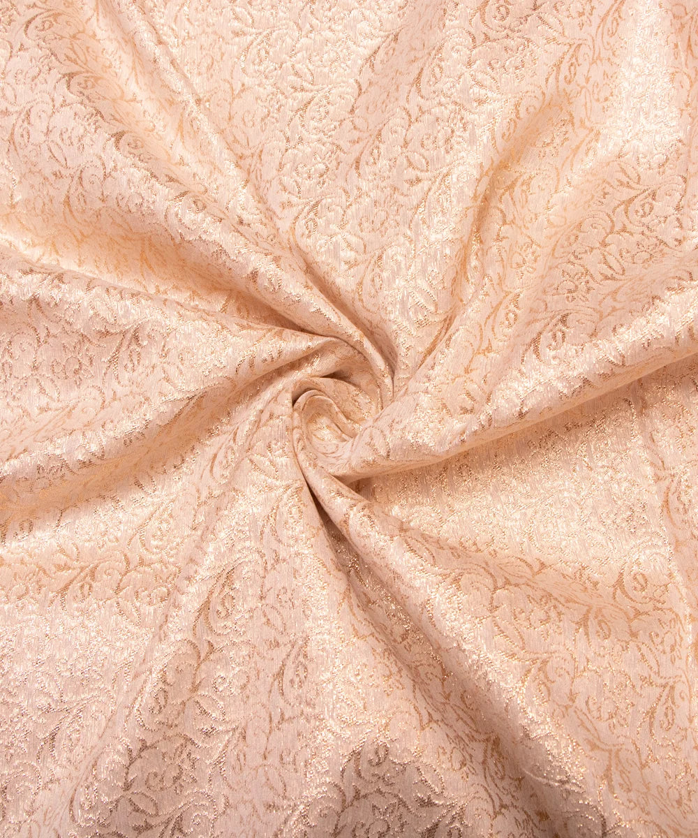 Dyeable Chanderi Jacquard Material