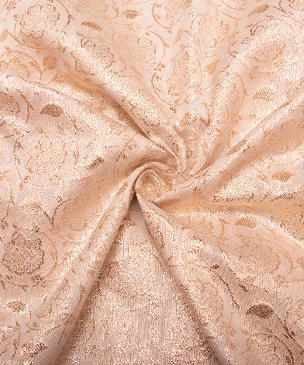 Dyeable Chanderi Jacquard Material