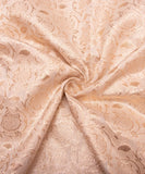 Off White Dyeable Chanderi Jacquard Fabric