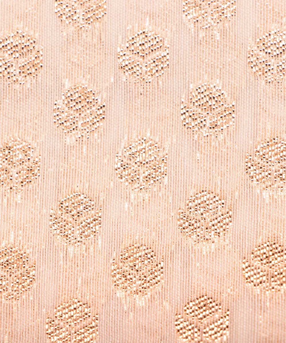 Dyeable Chanderi Jacquard Fabric