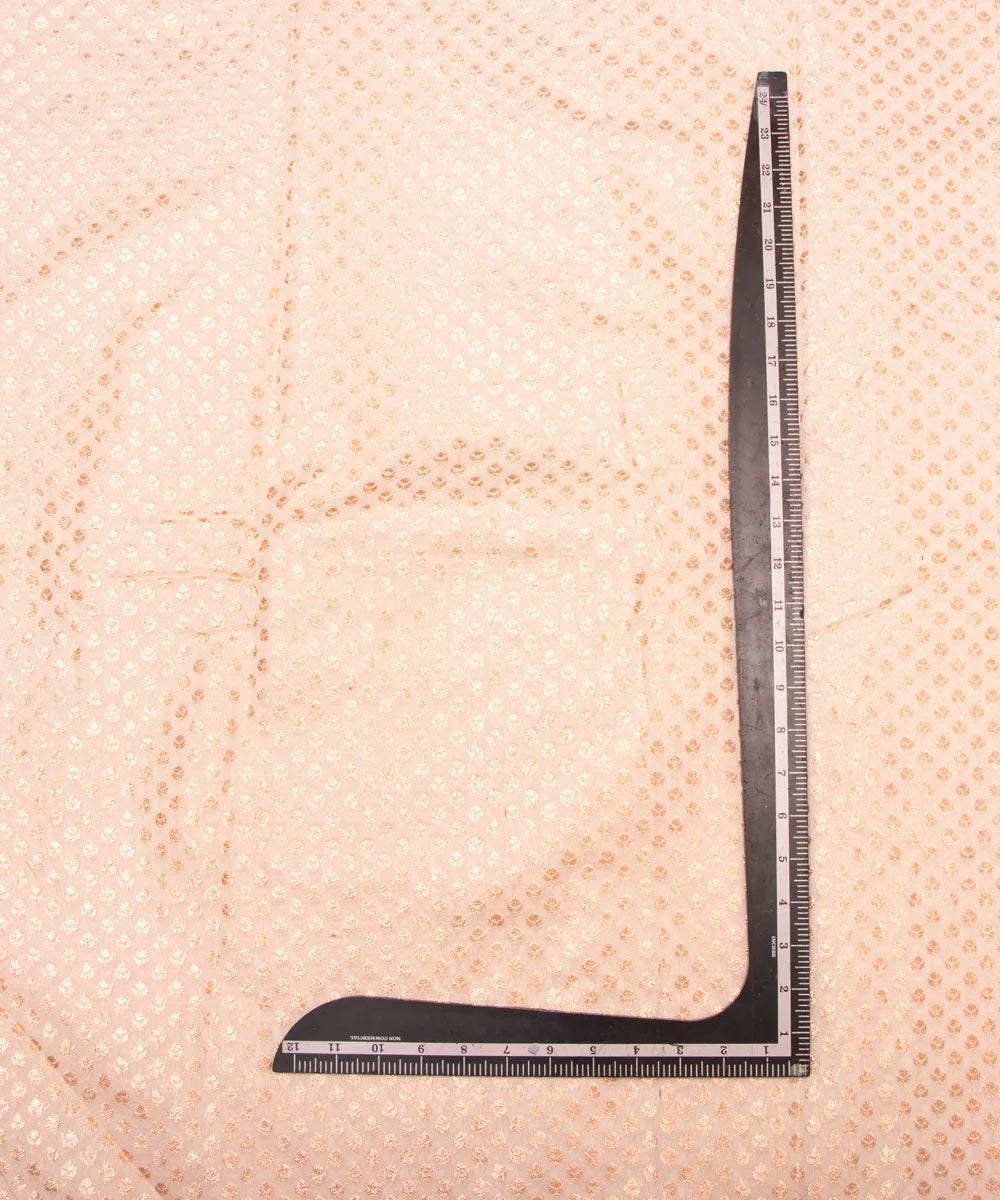 Dyeable Chanderi Jacquard Fabric