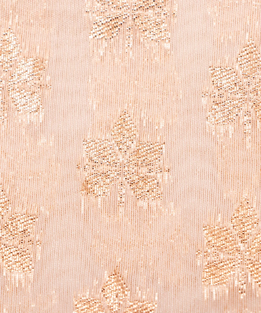 Dyeable Chanderi Jacquard Fabric