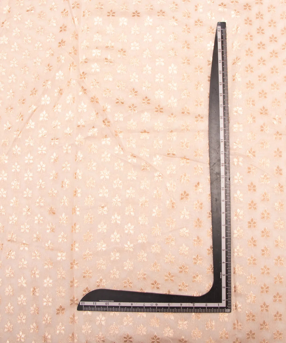 Dyeable Chanderi Jacquard Fabric