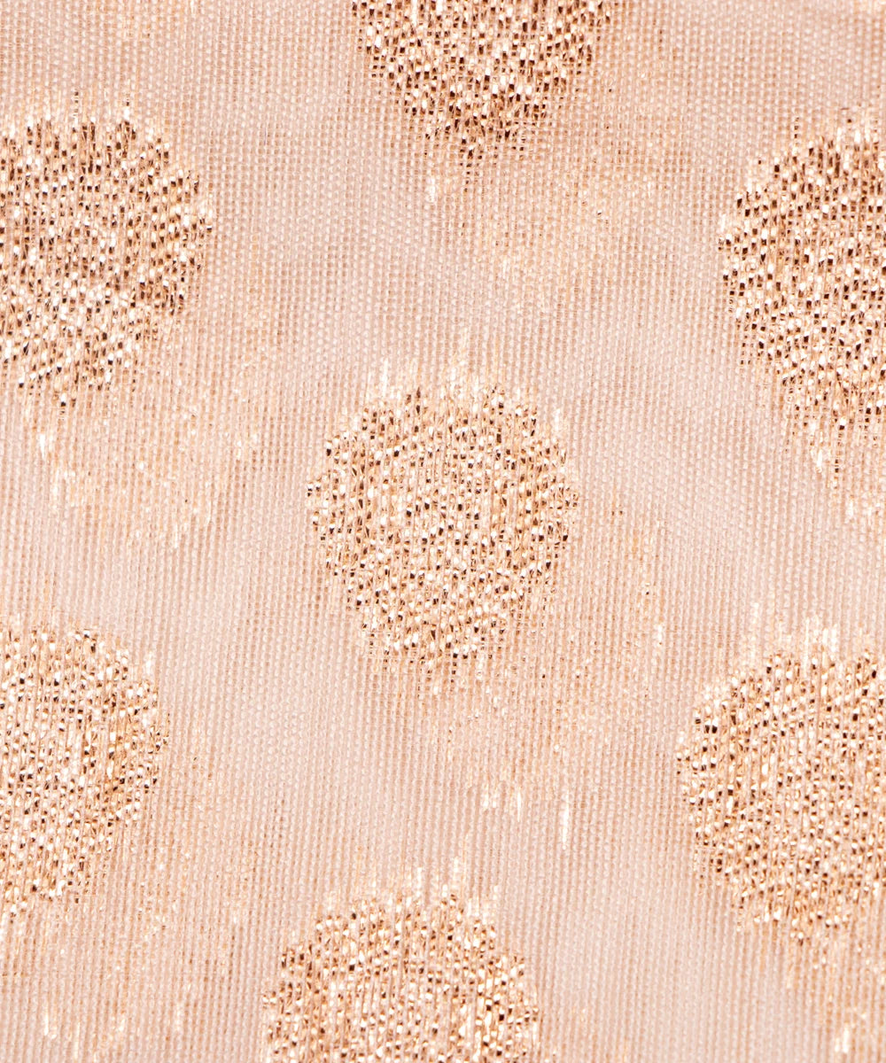 Dyeable Chanderi Jacquard Fabric