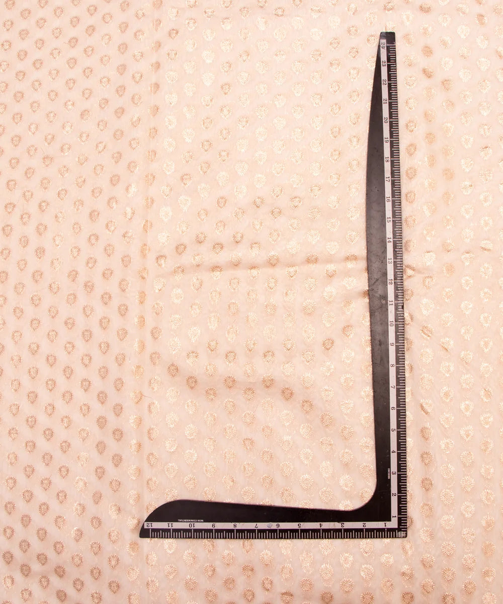 Dyeable Chanderi Jacquard Fabric