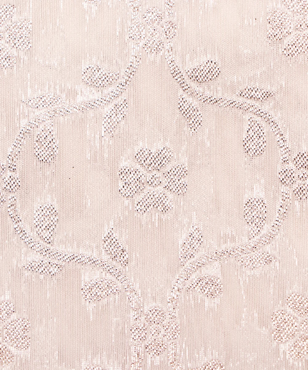 Dyeable Chanderi Jacquard Fabric