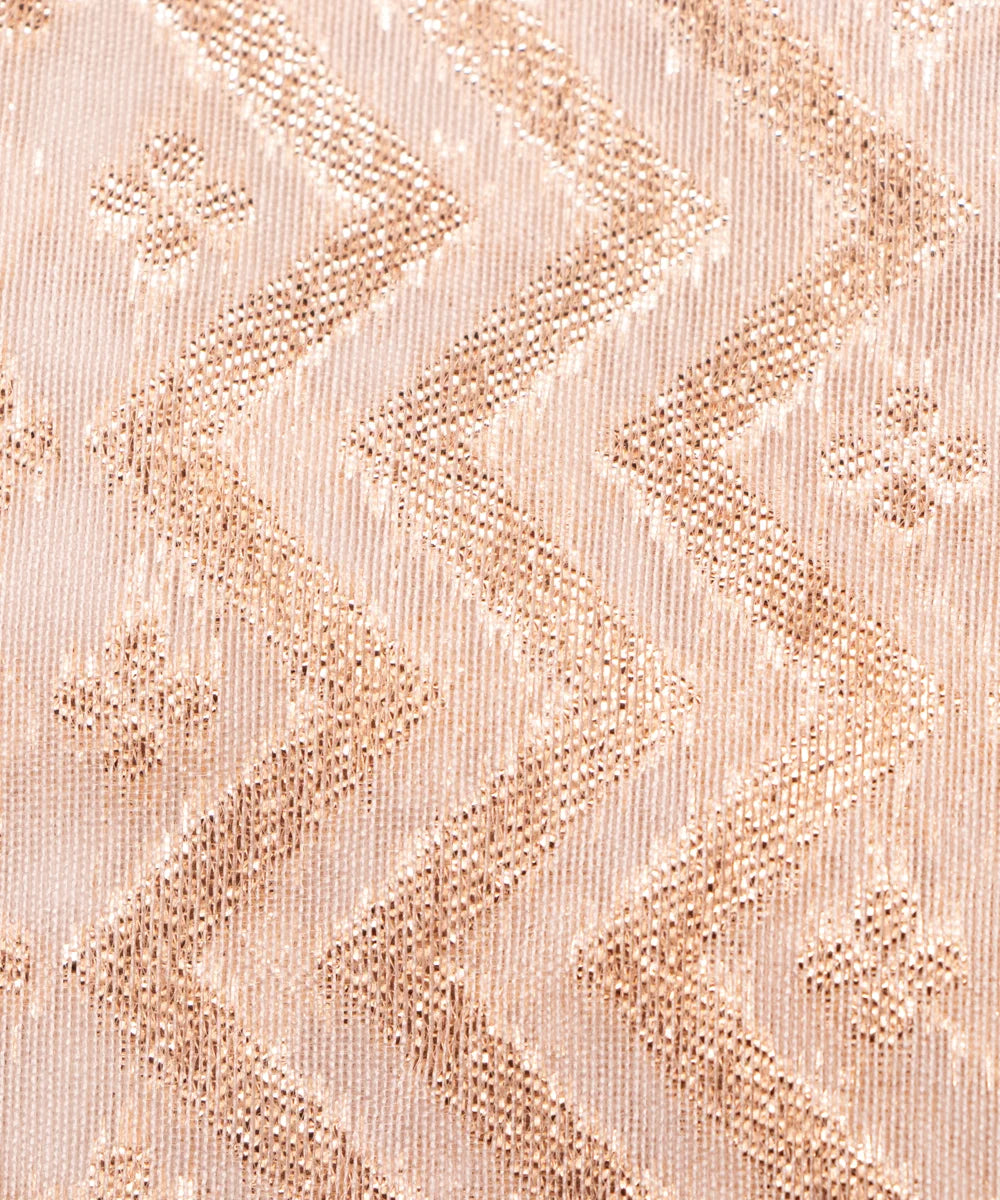 Dyeable Chanderi Jacquard Fabric