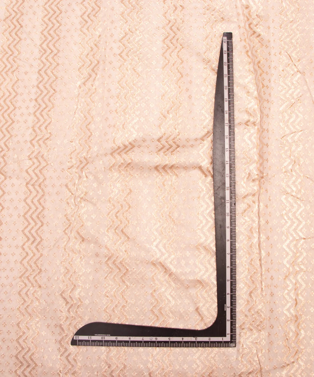 Dyeable Chanderi Jacquard Fabric