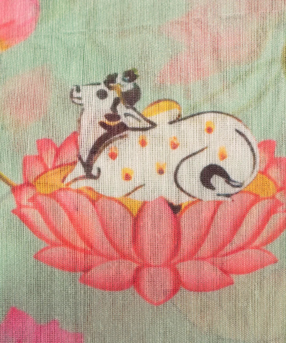 Printed Chanderi Silk Fabric Online