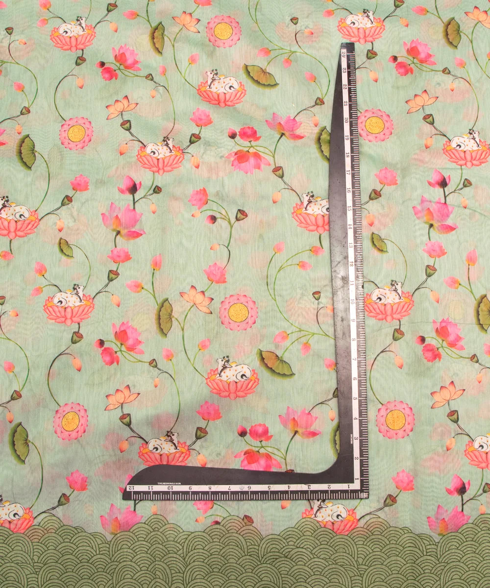 Printed Chanderi Silk Fabric Online