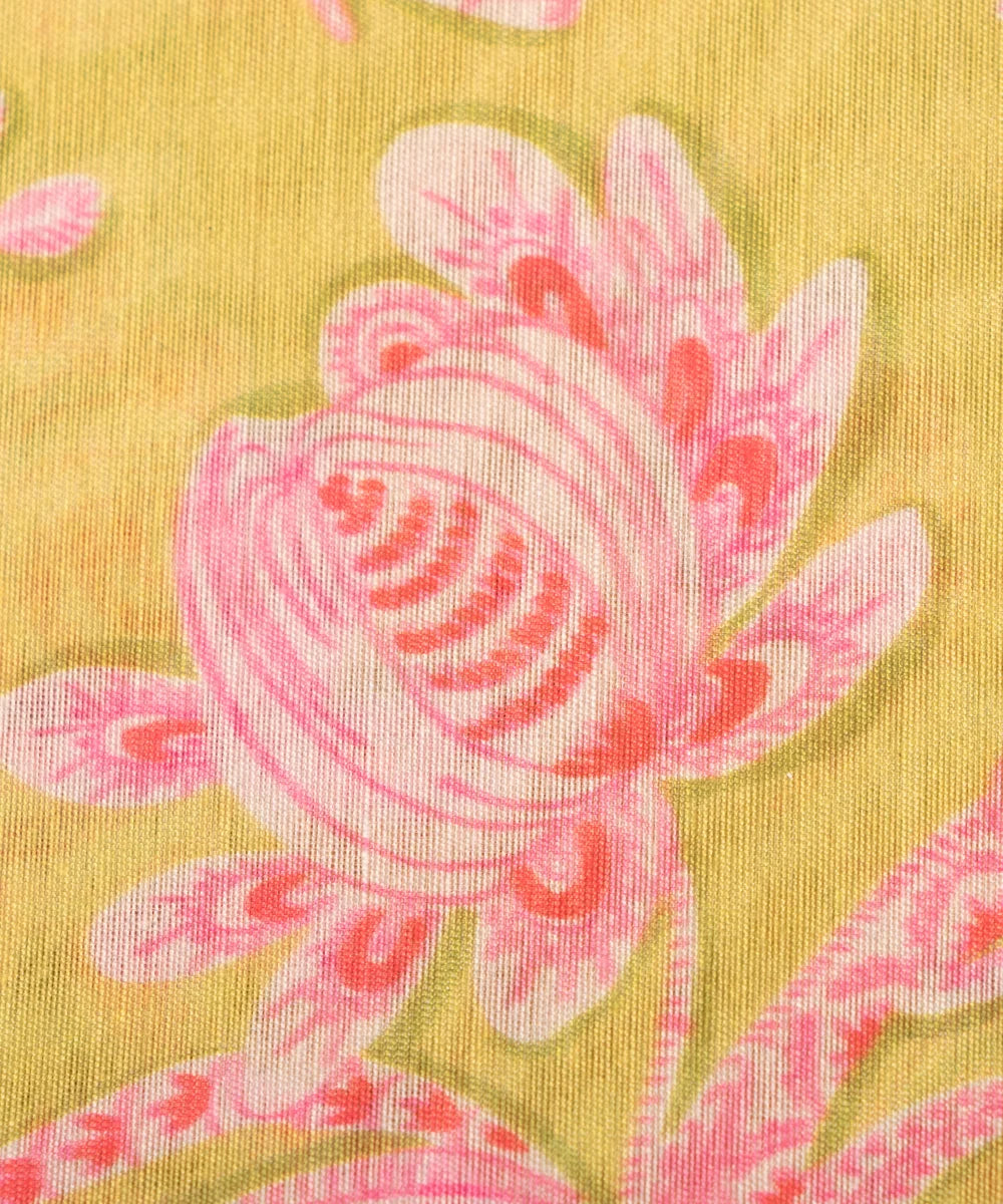 Printed Chanderi Silk Fabric Online