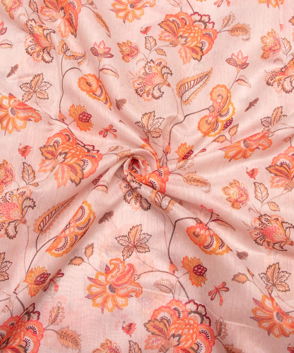 Printed Chanderi Silk Fabric Online