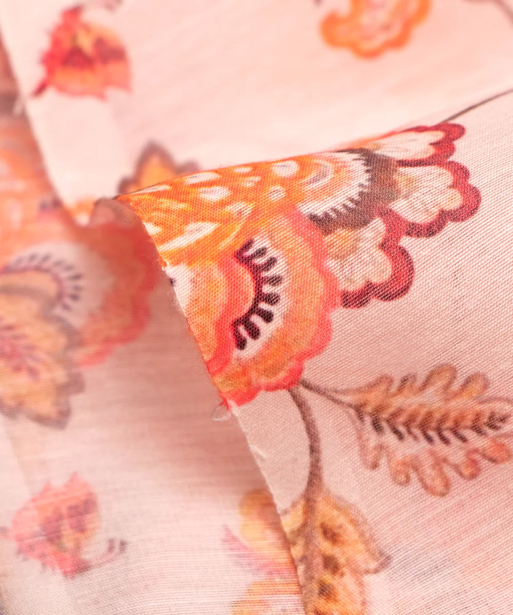 Printed Chanderi Silk Fabric Online