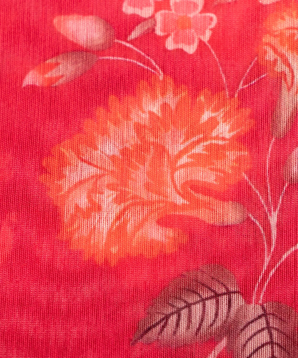 Printed Chanderi Fabric For Saree
