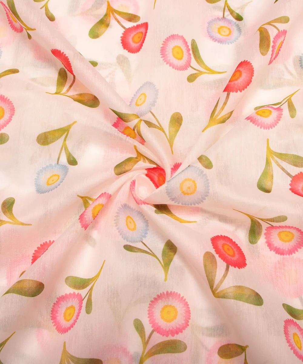 Chanderi Silk Fabric Suit Material