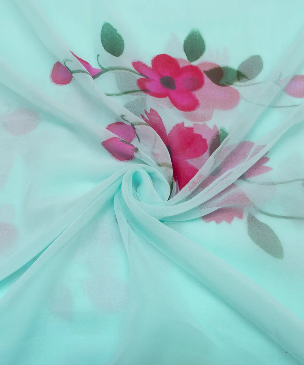 Hand Paint Saree Fabric Online