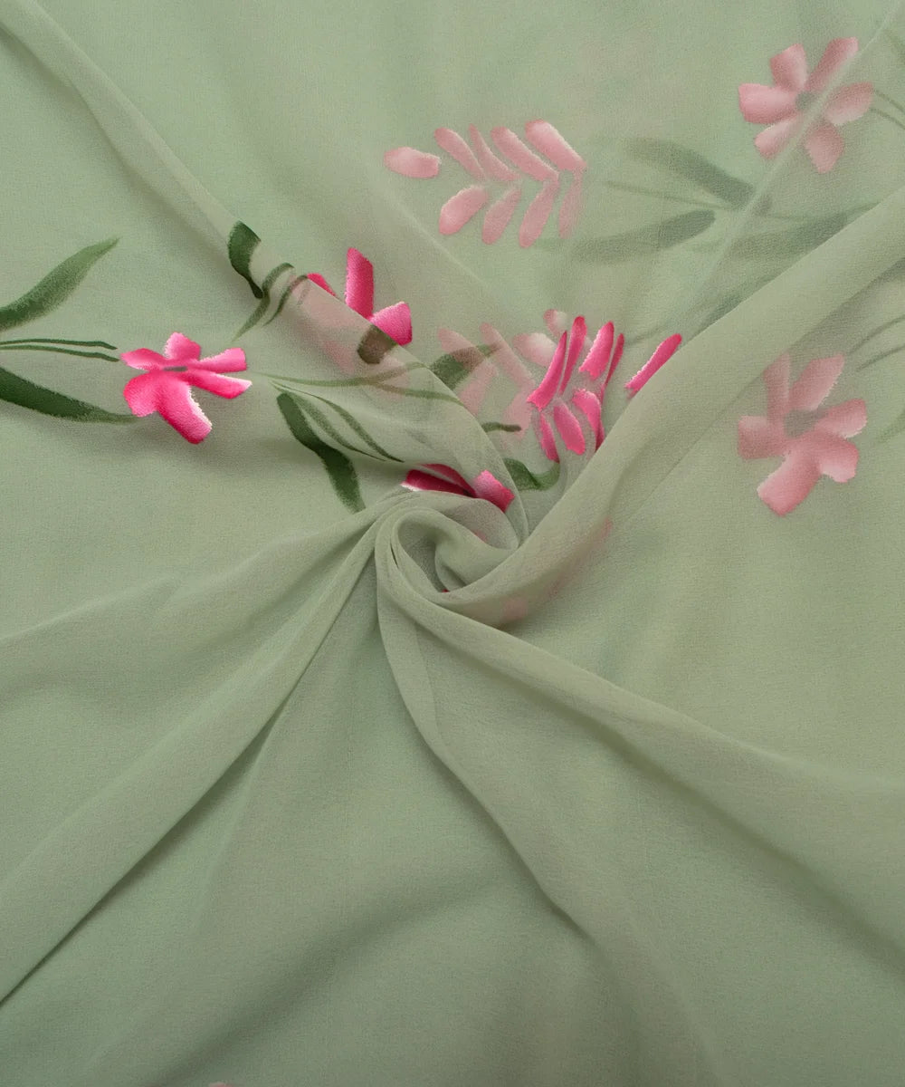 Hand Paint Saree Fabric Online