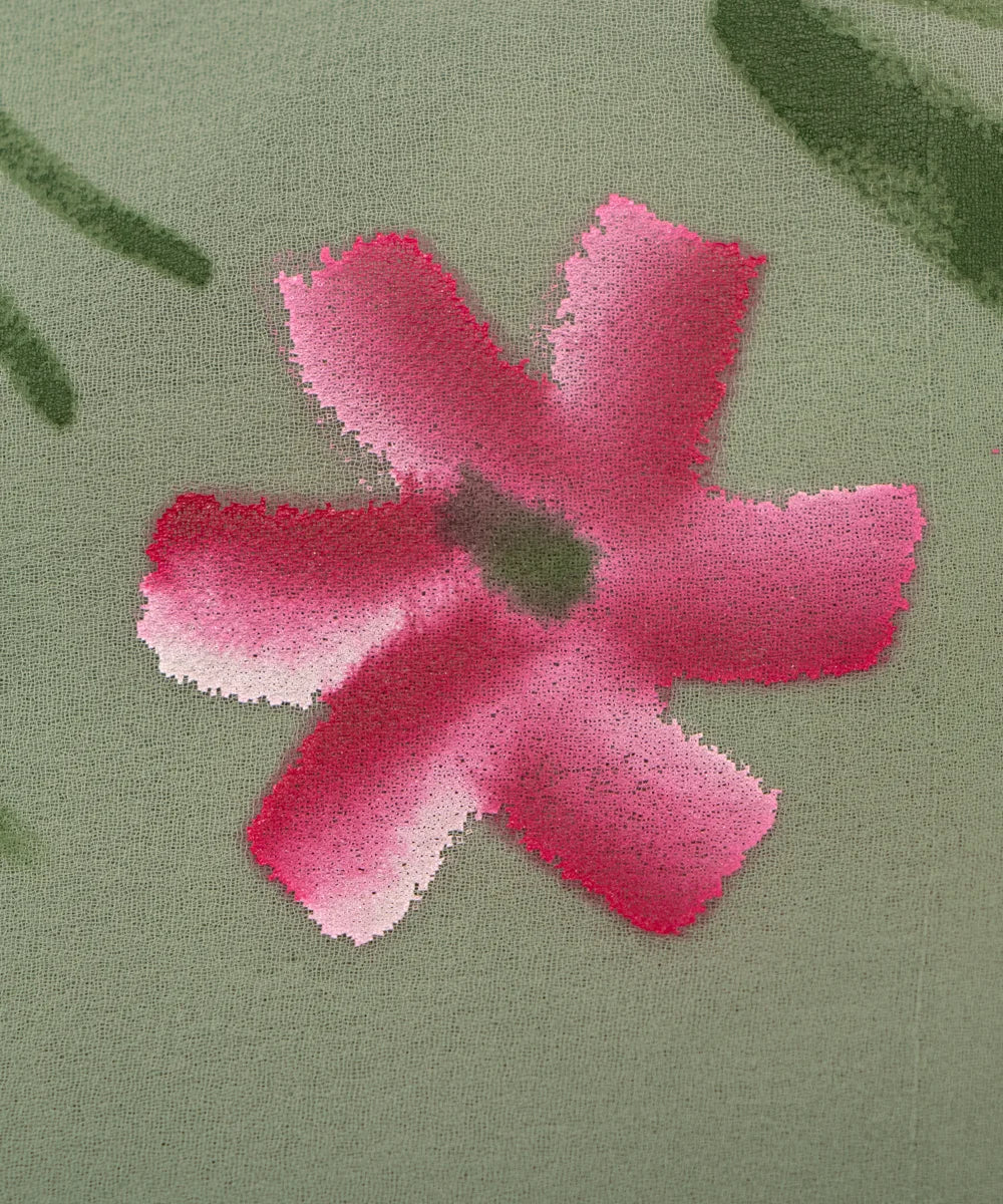 Hand Paint Saree Fabric Online