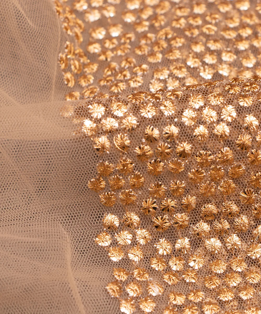 Net Embroidery Fabric For Lehenga