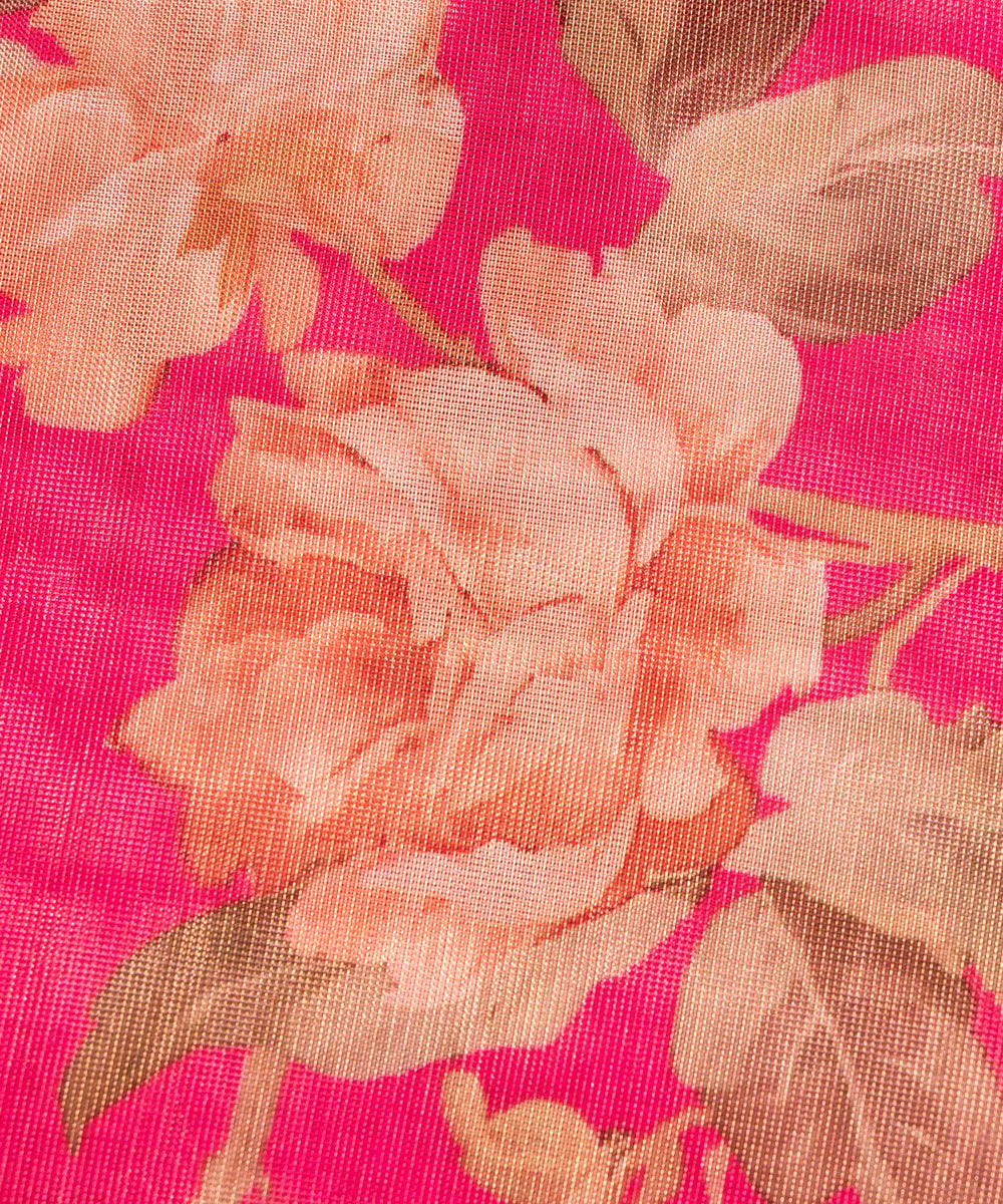 Buy Printed Tissue Silk Fabric