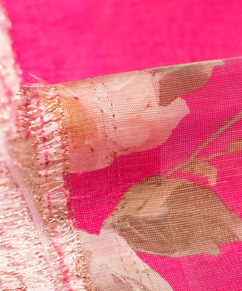 Buy Printed Tissue Silk Fabric