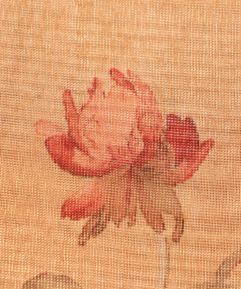 Buy Printed Tissue Silk Fabric