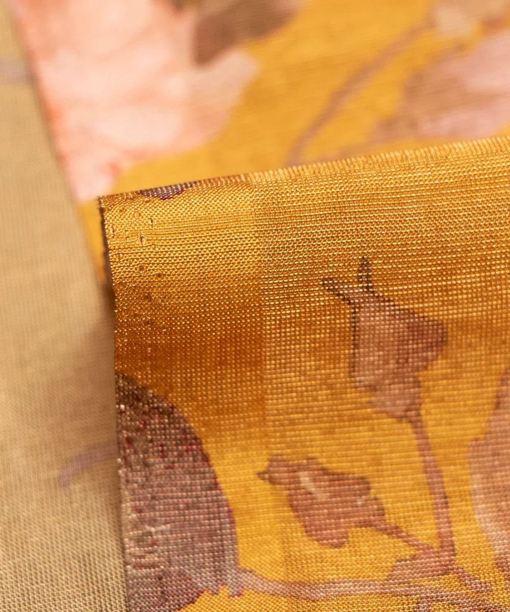 Buy Printed Tissue Silk Fabric