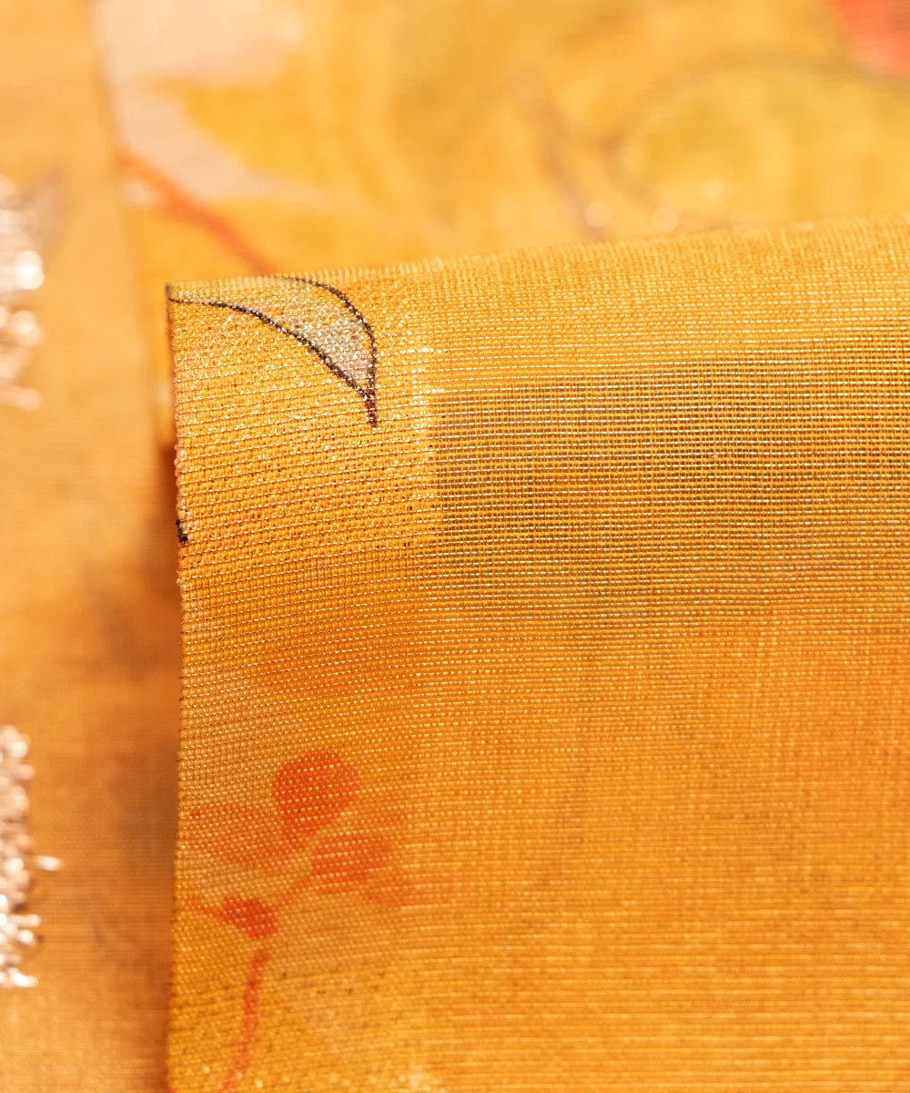 Buy Printed Tissue Silk Fabric