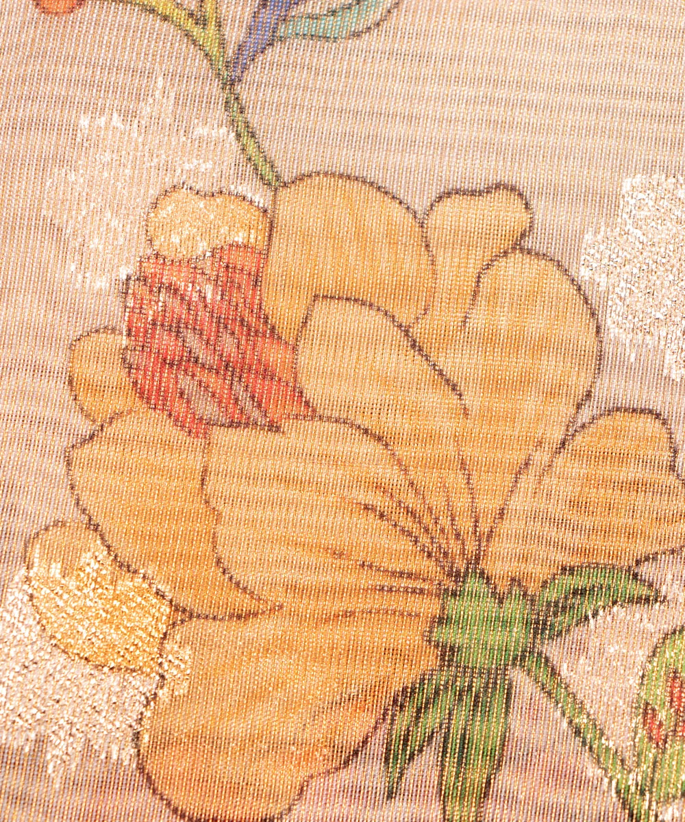 Buy Printed Tissue Silk Fabric