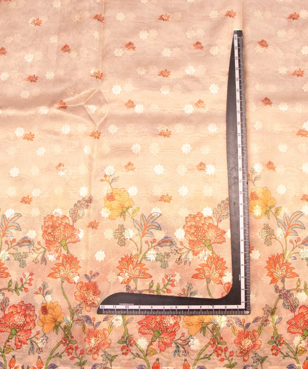 Buy Printed Tissue Silk Fabric