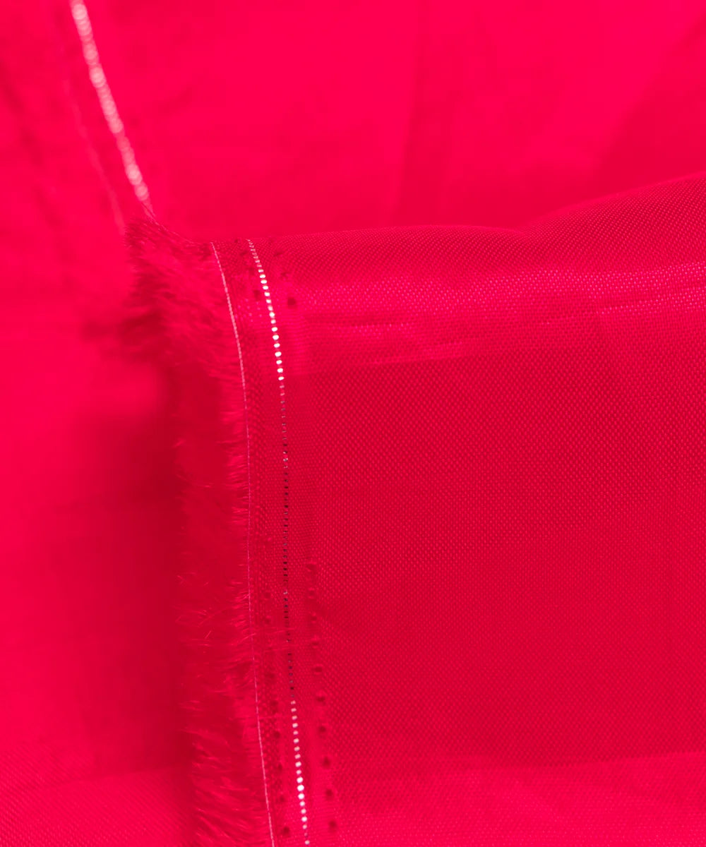 Fuchsia Plain Uppada Silk Fabric