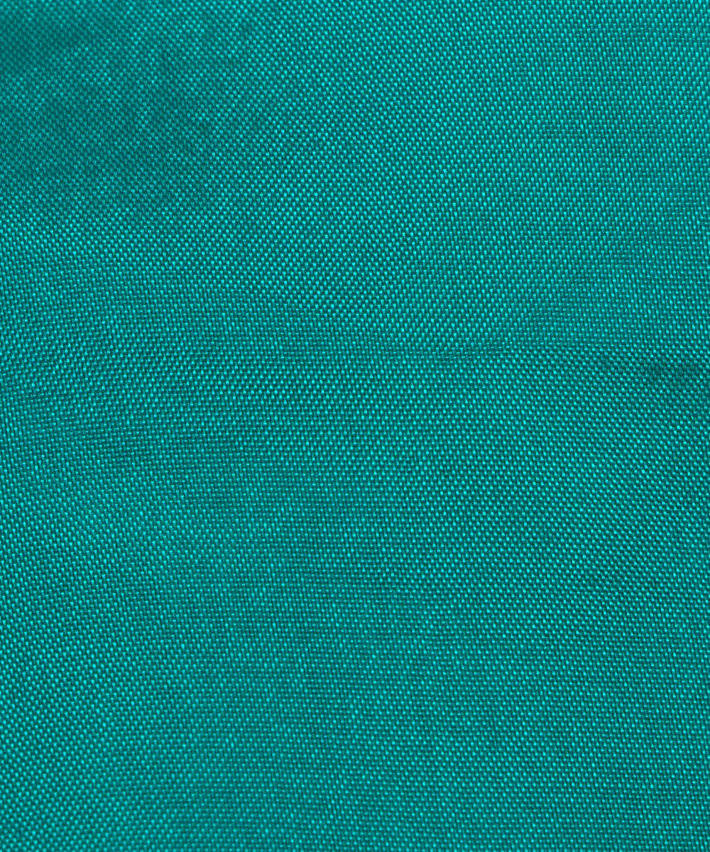 Turquoise Plain Uppada Silk Fabric