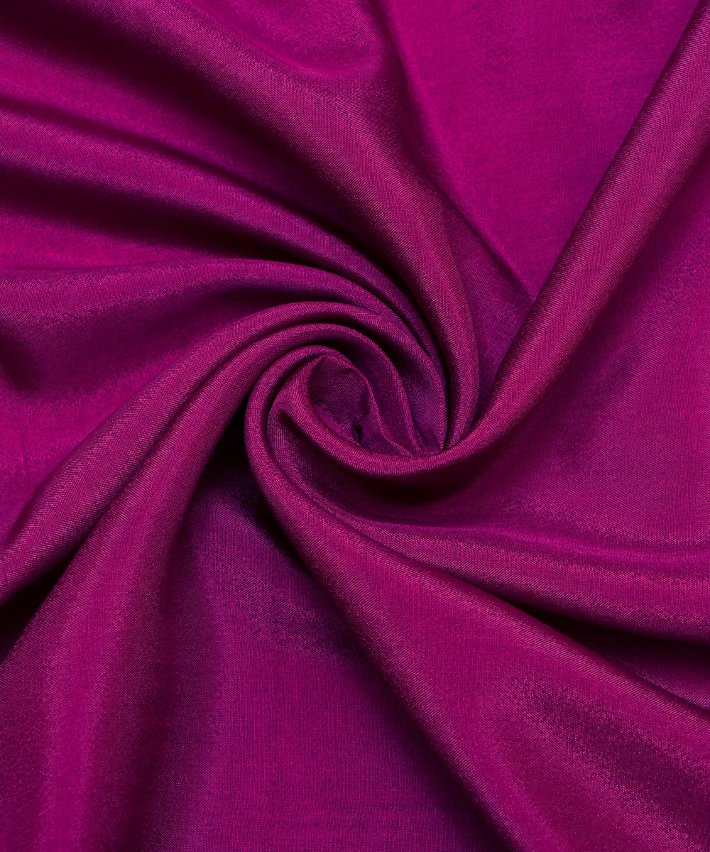 Magenta Plain Uppada Silk Fabric