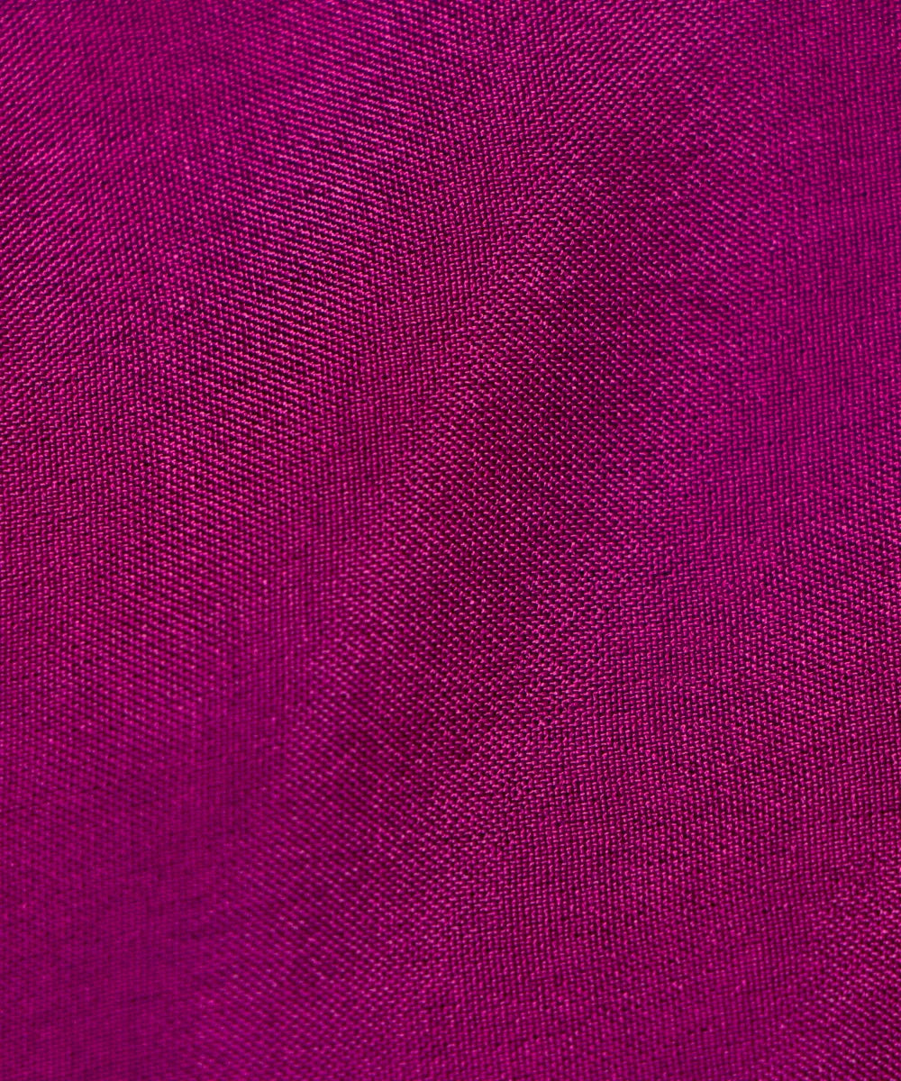 Magenta Plain Uppada Silk Fabric
