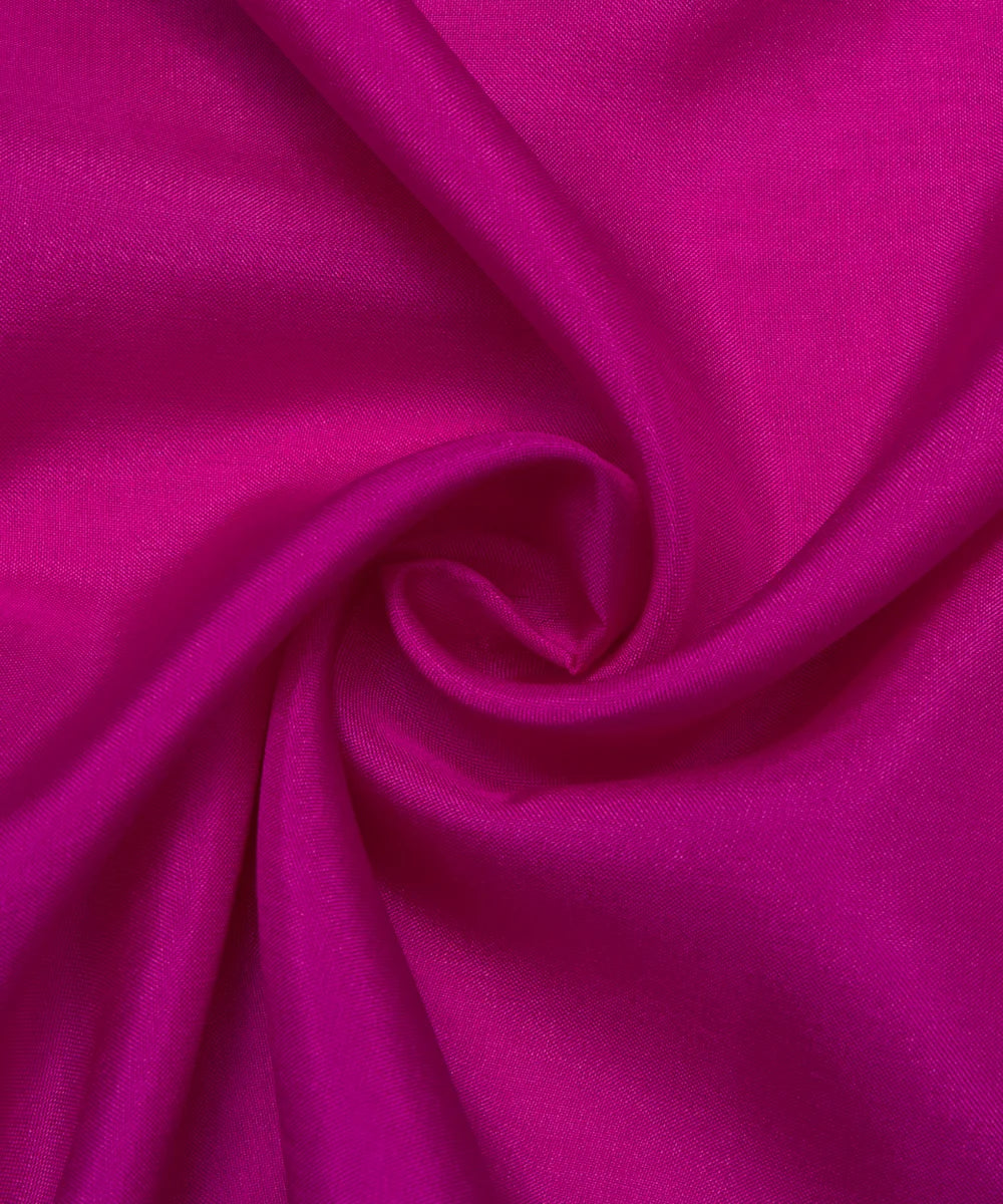 Dark Pink Plain Uppada Silk Fabric