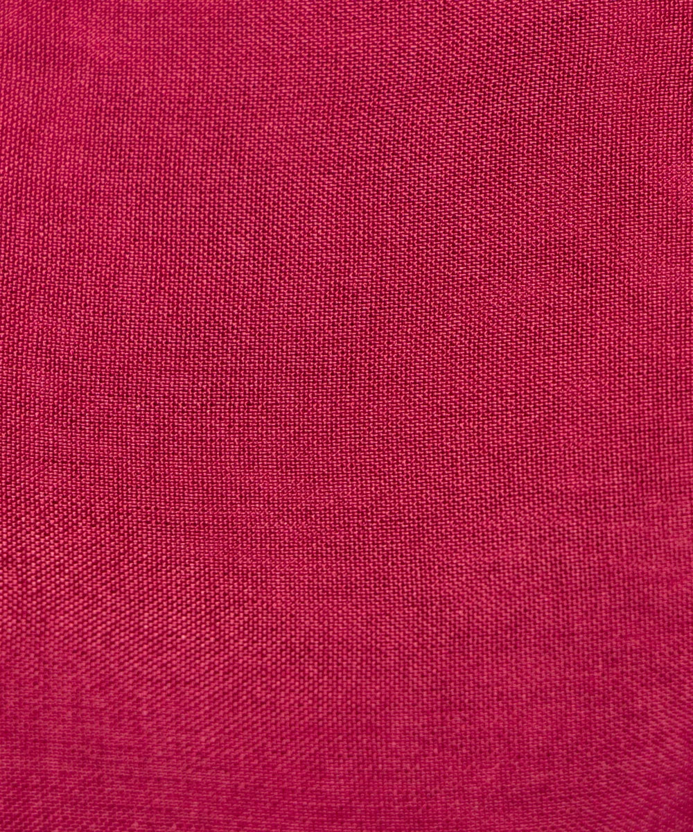 Light Maroon Plain Uppada Silk Fabric