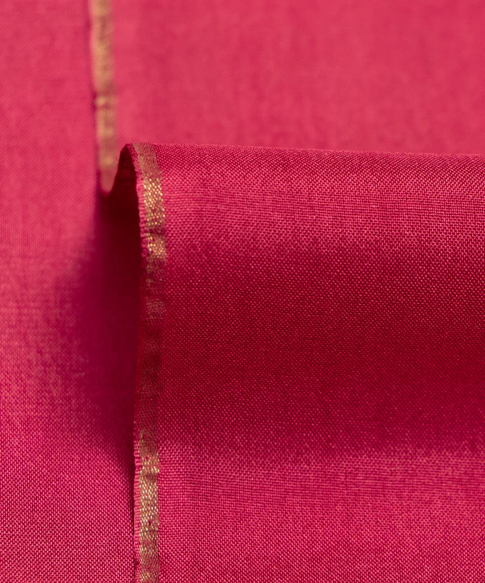 Light Maroon Plain Uppada Silk Fabric
