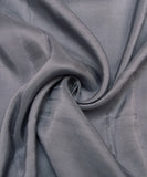 Grey Plain Uppada Silk Fabric